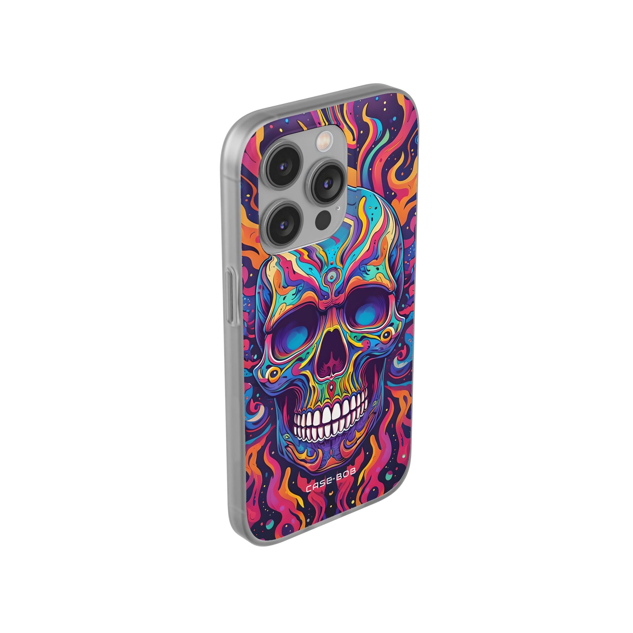 Flaming Skull iPhone 14 Pro Case - Soft