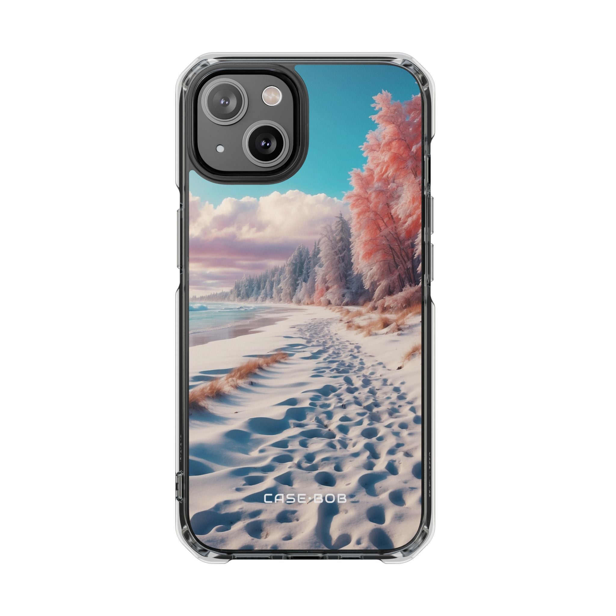 Snowy Footprints iPhone 14 Case - Impact
