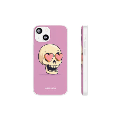 Heart Eyed Skull iPhone 13 mini Case - Soft