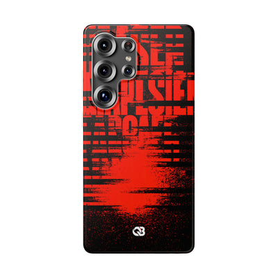 Crimson Redaction · Lite Phone Case for Samsung · Black