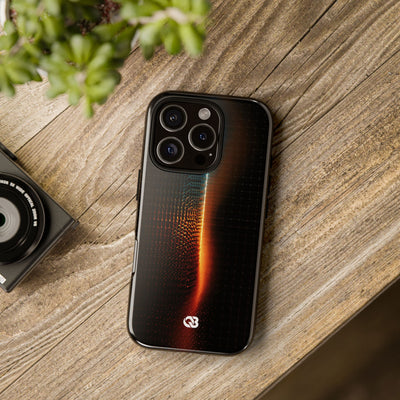 Luminous Refraction Grid · Tough Phone Case for iPhone · Black