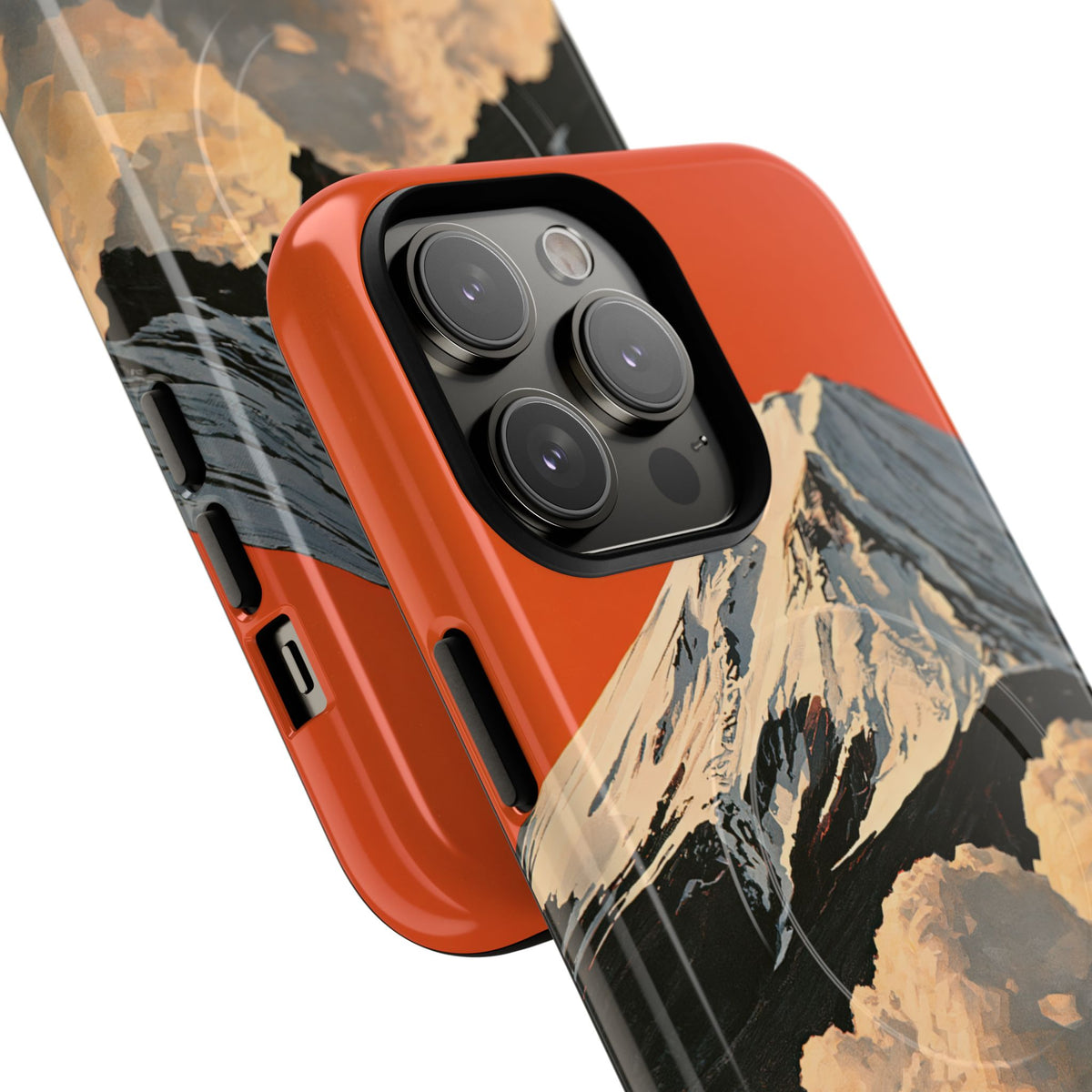 Sacred Peak Fuji · Tough 2.0 Magnetic Phone Case for iPhone · Orange