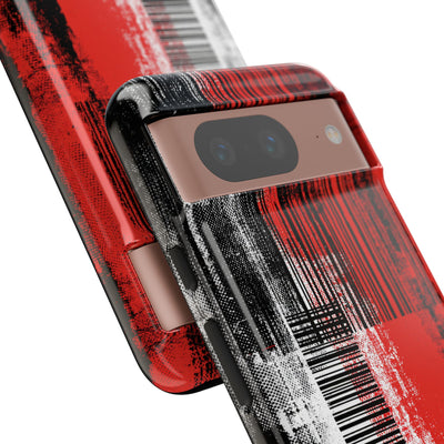 Distorted Barcode · Tough Phone Case for Pixel ·  Black