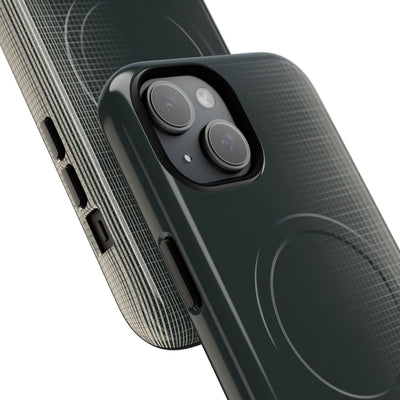 Grey Tough 2.0 Magsafe Phone Case for iPhone - Charcoal Tech Grid