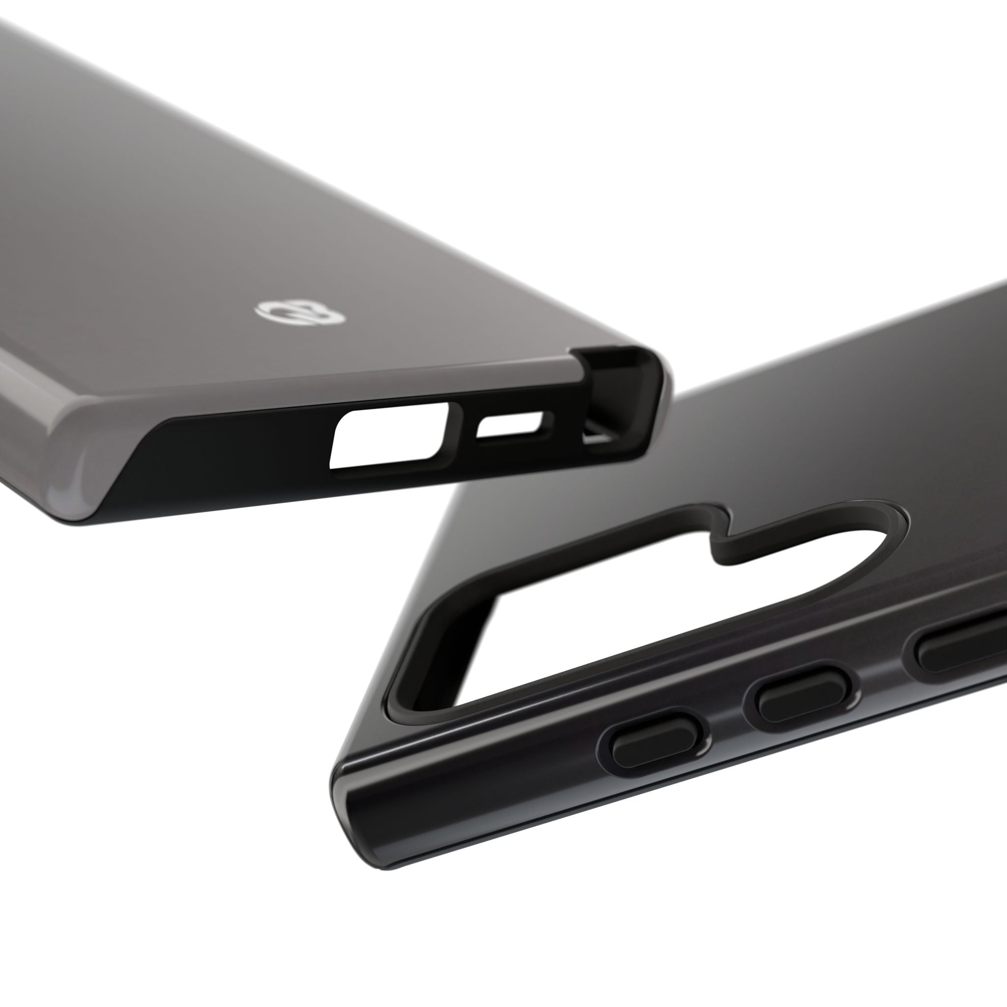 Grey Tough Phone Case for Samsung - Obsidian Ash Fade