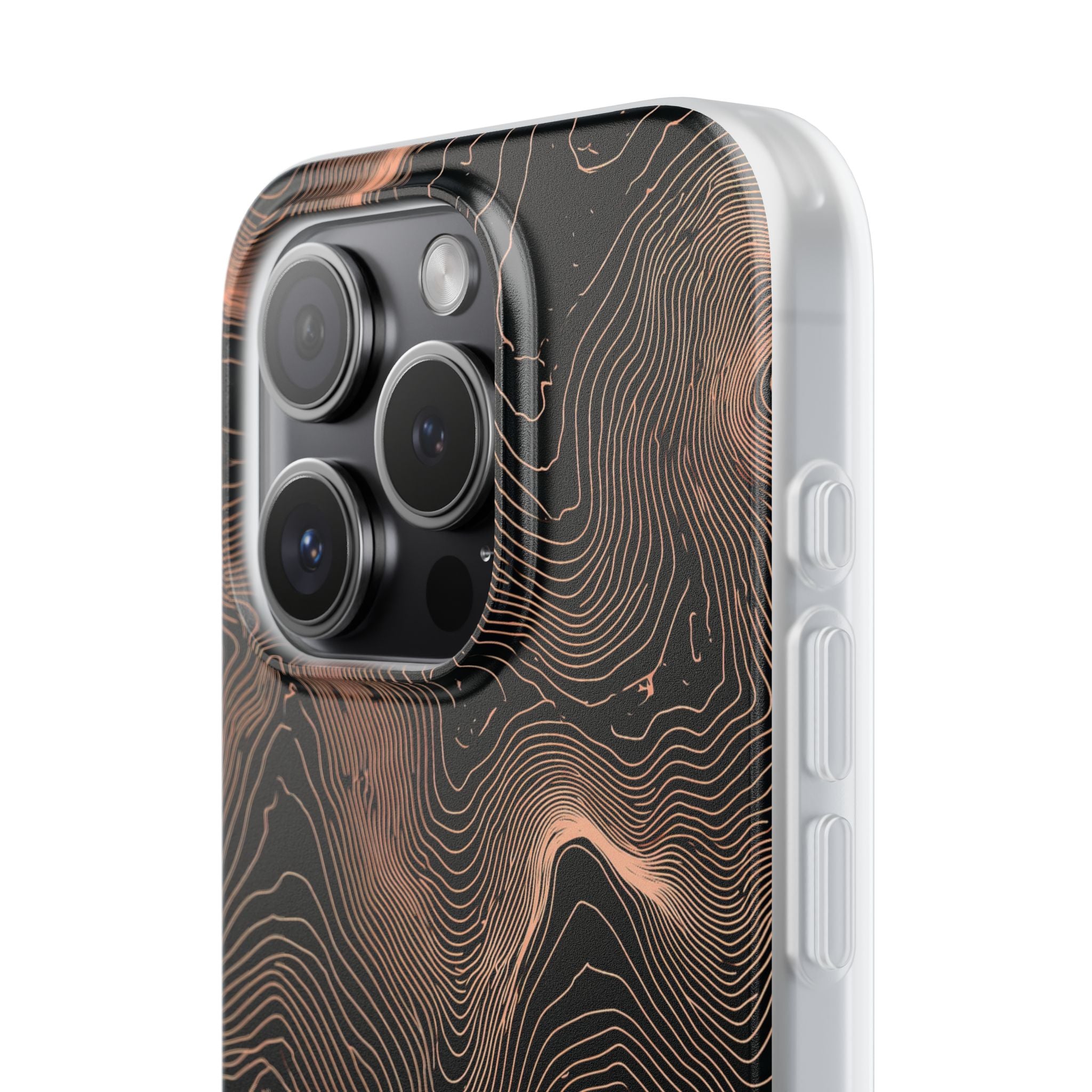 Orange Lite Phone Case for iPhone - Salmon Ridge Topo