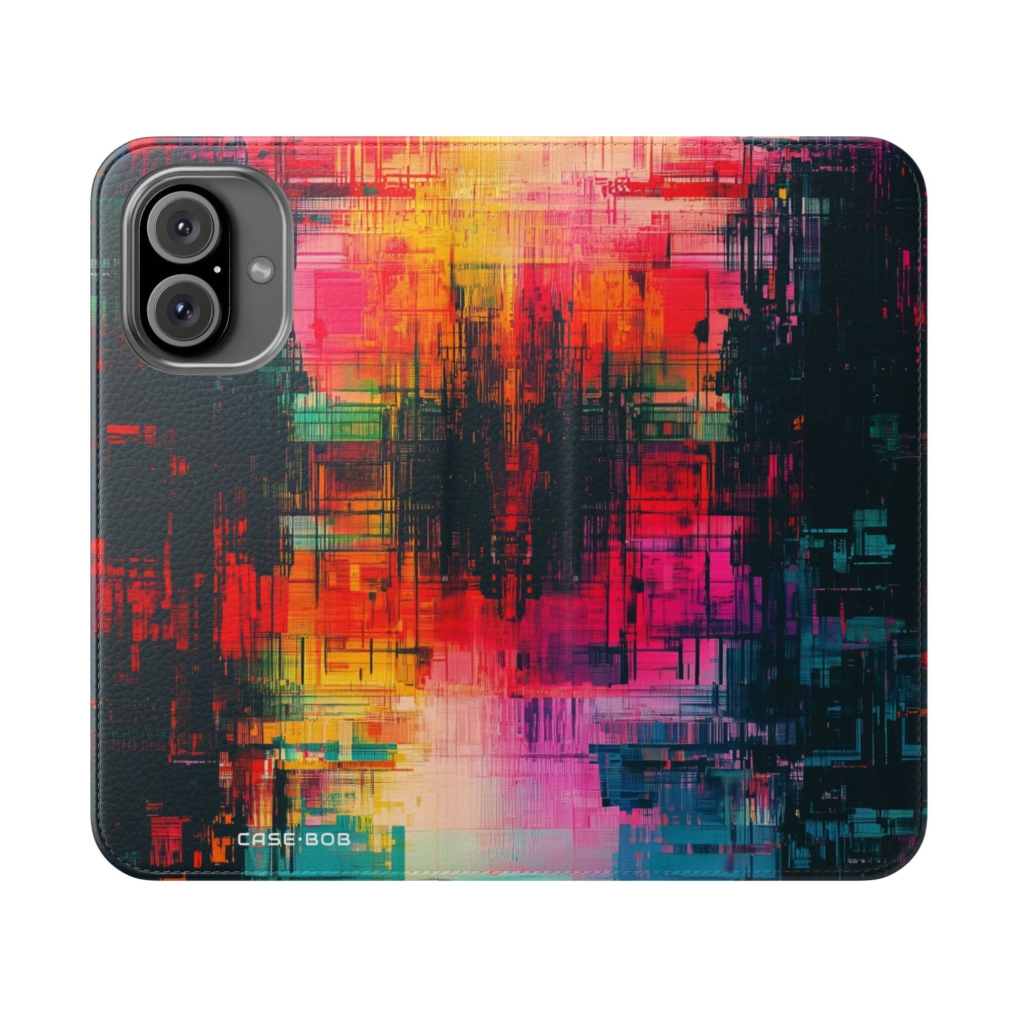 Neon Prism - iPhone 16 Case - Portemonnee