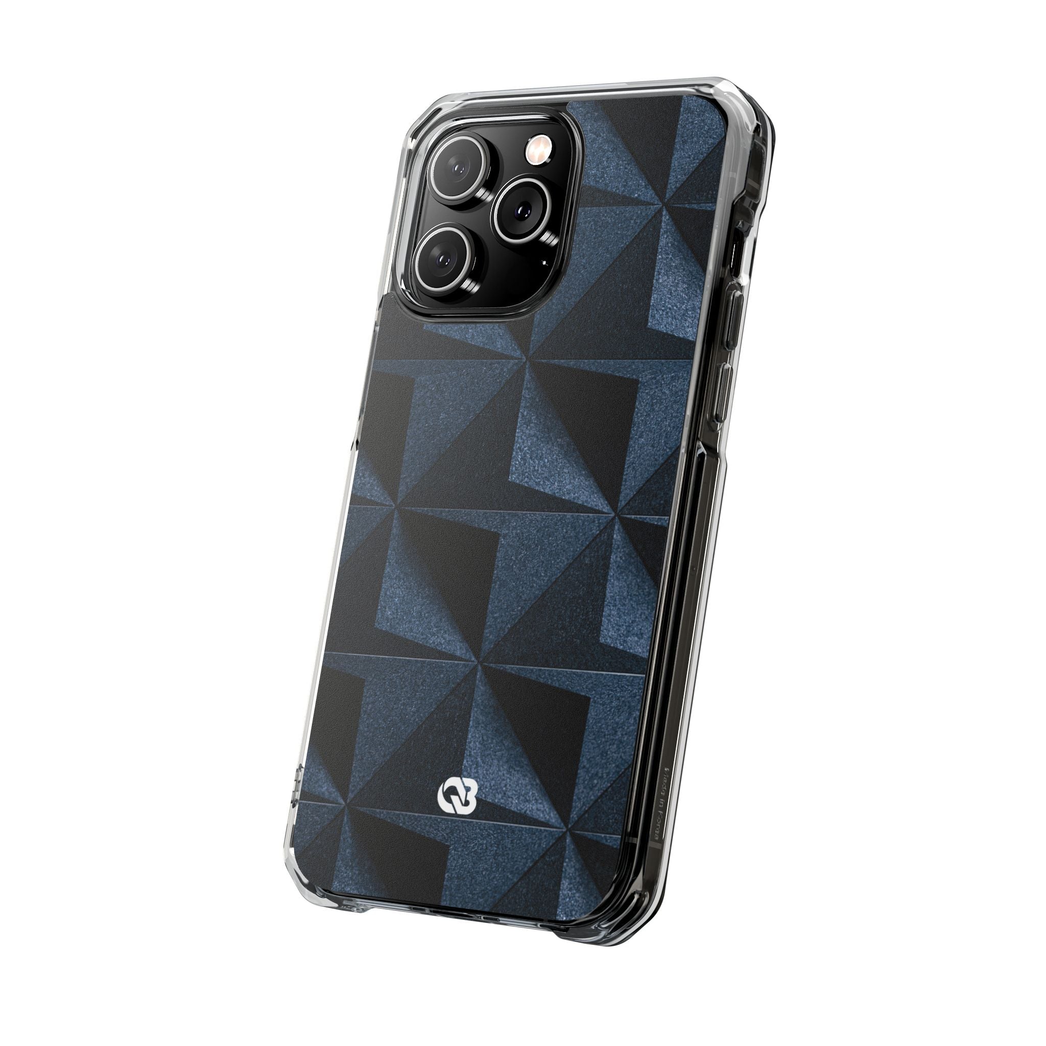 Blue Impact MagSafe Phone Case for iPhone - Indigo Basalt Facets