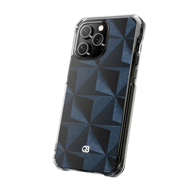 Blue Impact MagSafe Phone Case for iPhone - Indigo Basalt Facets