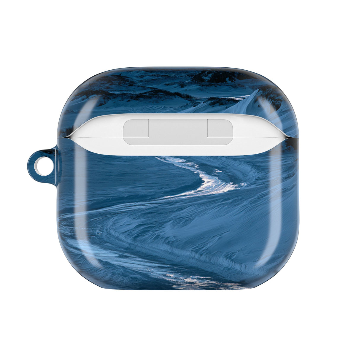 Arctic Moon Drift · Hard Case for AirPods & AirPods Pro · Blue