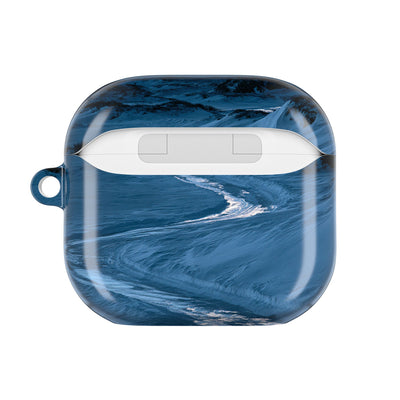 Arctic Moon Drift · Hard Case for AirPods & AirPods Pro · Blue