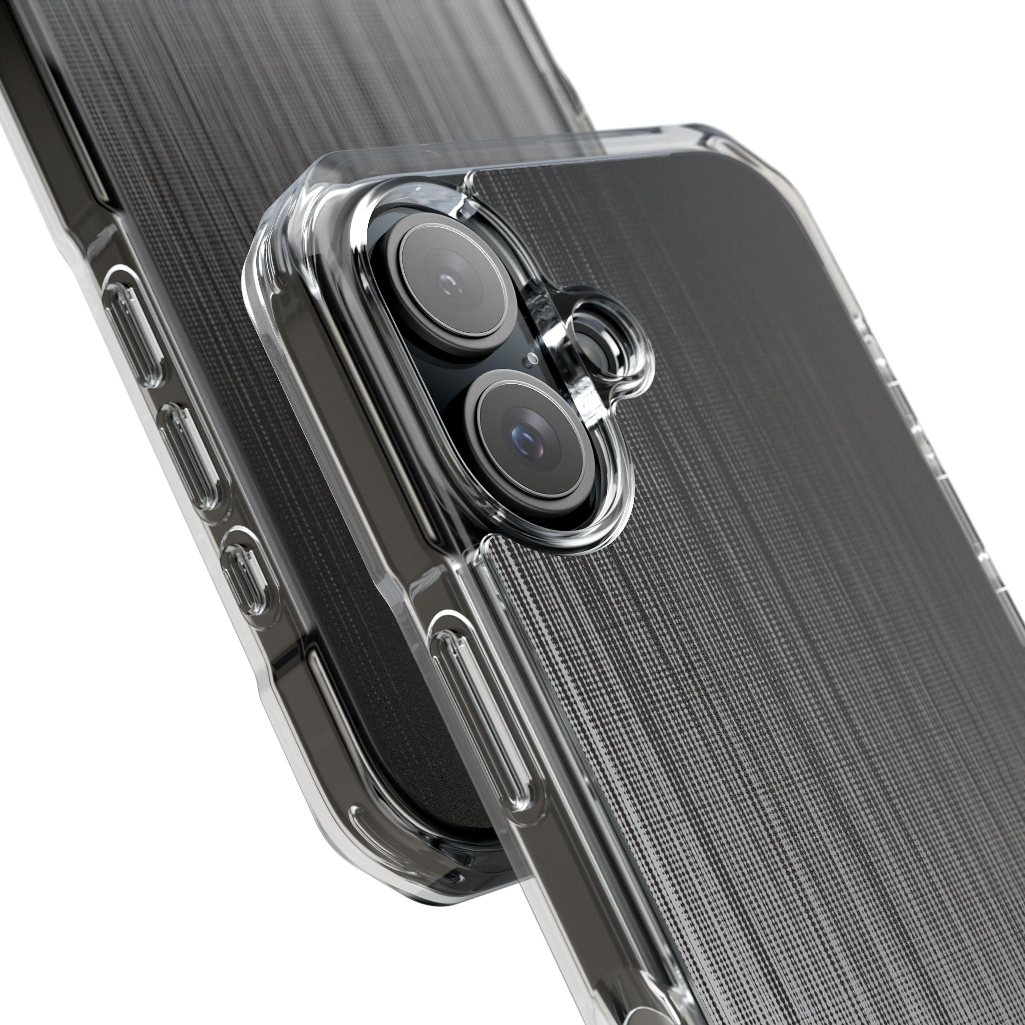 Grey Impact MagSafe Phone Case for iPhone - Static Vertical Dither