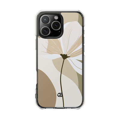 Soft Petal Bloom · Clear Impact Magnetic Phone Case for iPhone ·  Beige