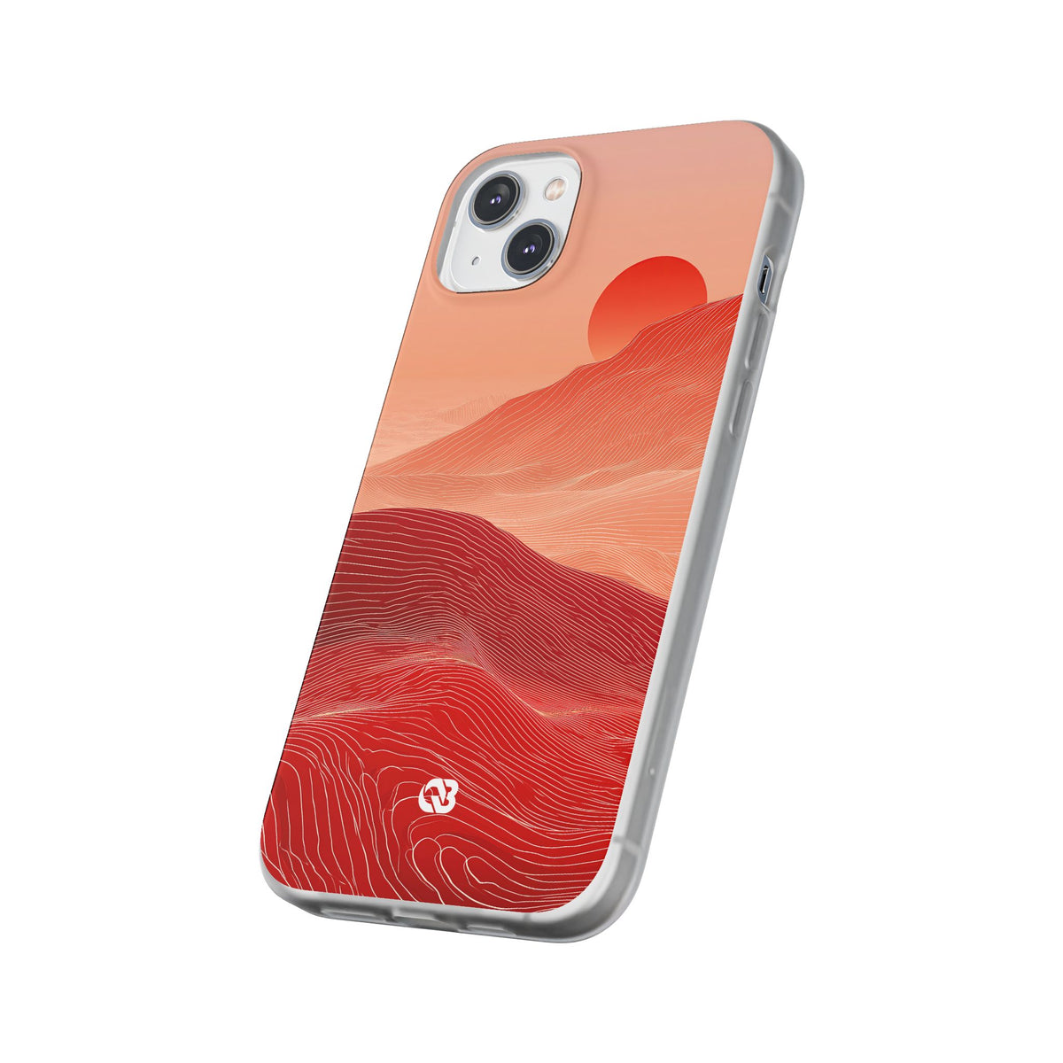Crimson Dune Horizon · Lite Phone Case for iPhone ·  Red
