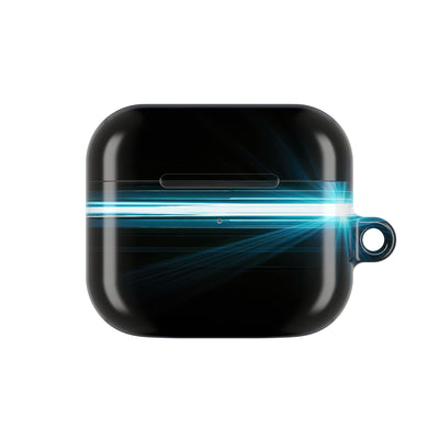 Cyan Anamorphic Flare · Hard Case for AirPods & AirPods Pro · Black