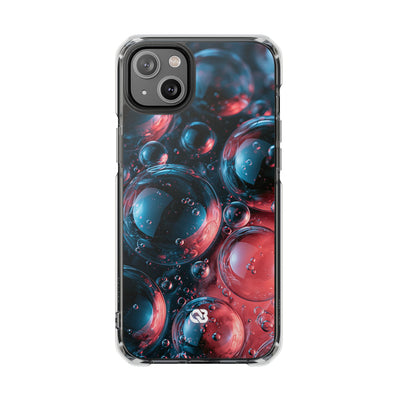Aqua Gel Spheres · Clear Impact Magnetic Phone Case for iPhone · Blue