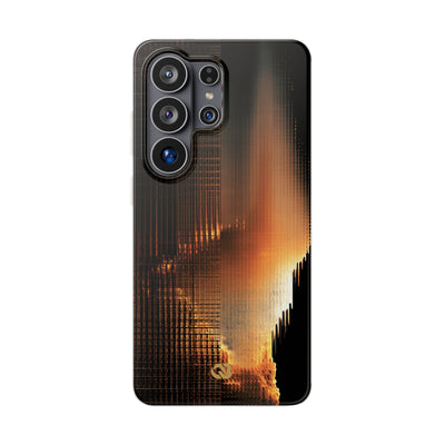 Luminous Grid · Lite Phone Case for Samsung · Black