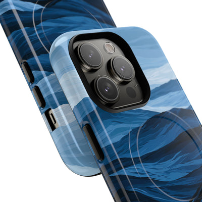 Cerulean Ridges · Tough 2.0 Magnetic Phone Case for iPhone · Blue