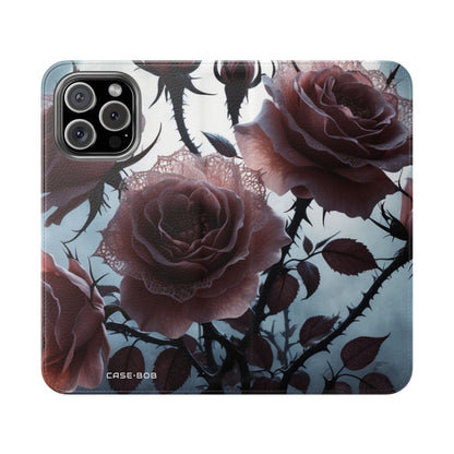 Lace Rose Moonlight - iPhone 16 Max Case - Wallet