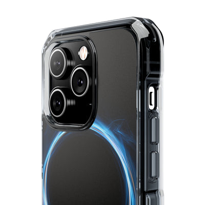 Luminous Corona · Clear Impact Magnetic Phone Case for iPhone · Blue