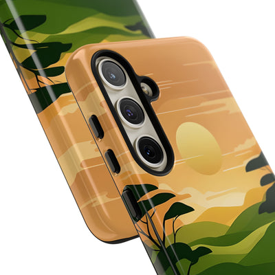 Verdant Horizon Sun · Tough Coque de téléphone pour Samsung
