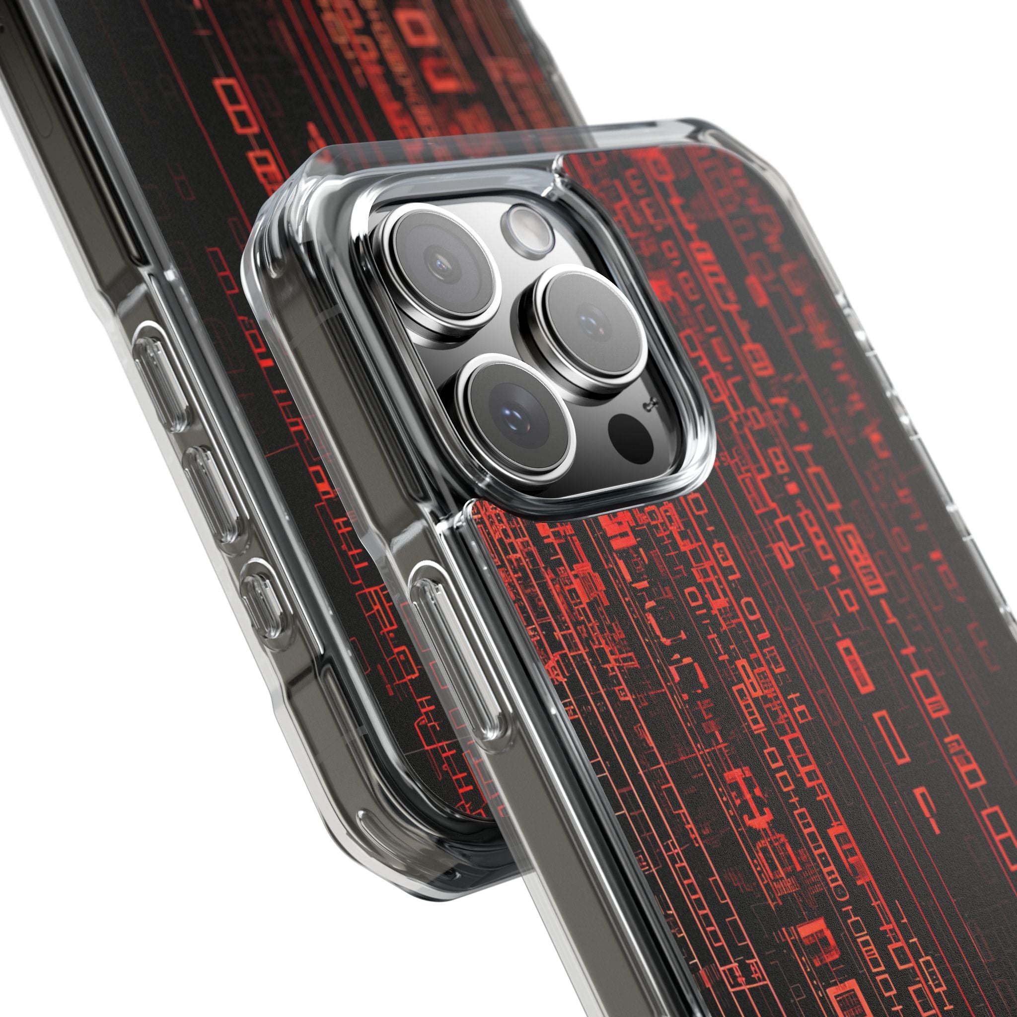 Crimson Glyphs iPhone 16 Pro Max Case - Impact