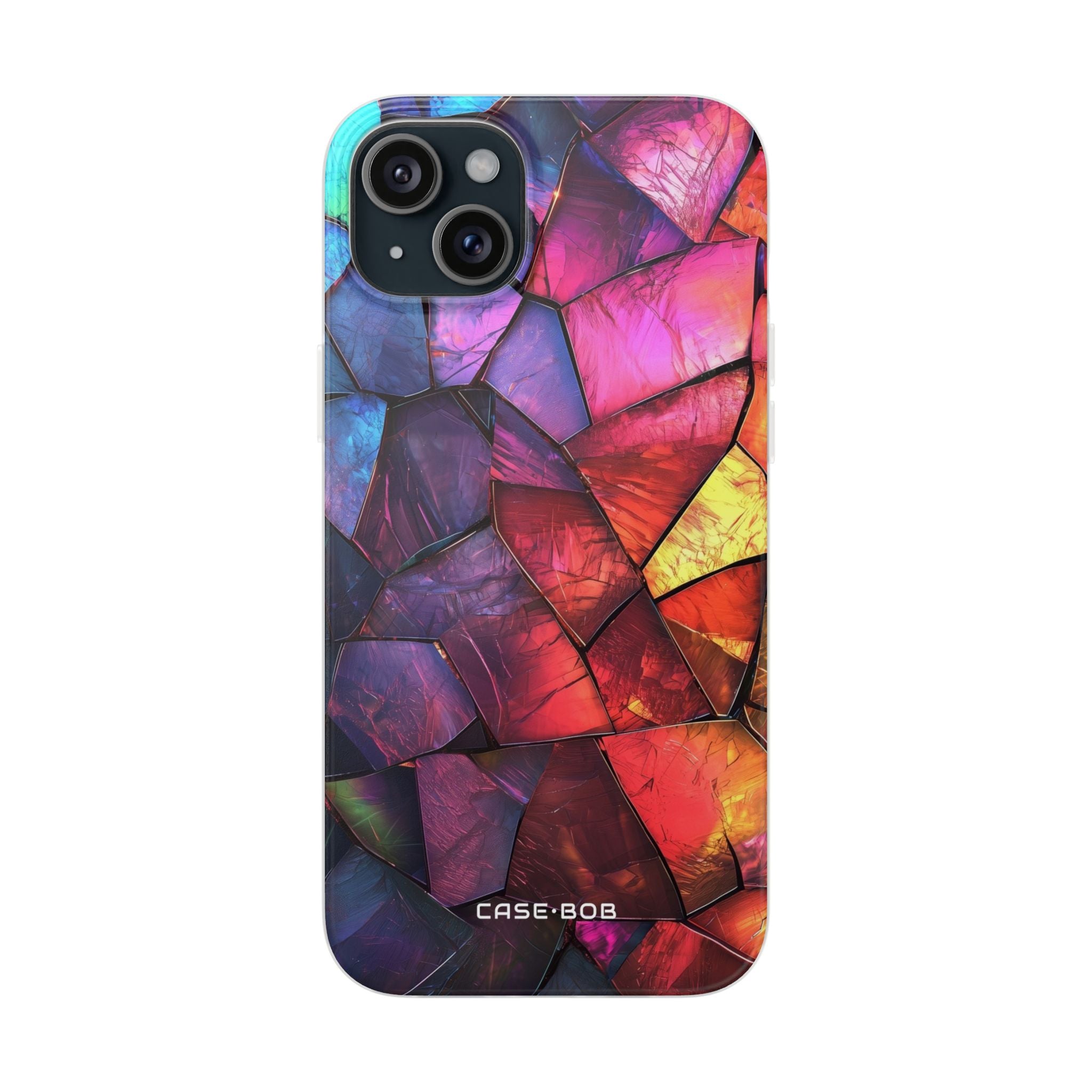 Cracked Prism iPhone 15 Plus Case - Soft