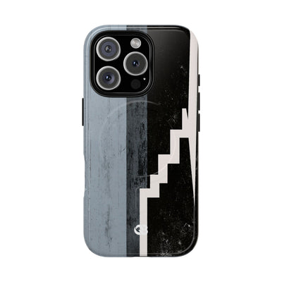 Grey Tough 2.0 Magsafe Phone Case for iPhone - Industrial Concrete Void