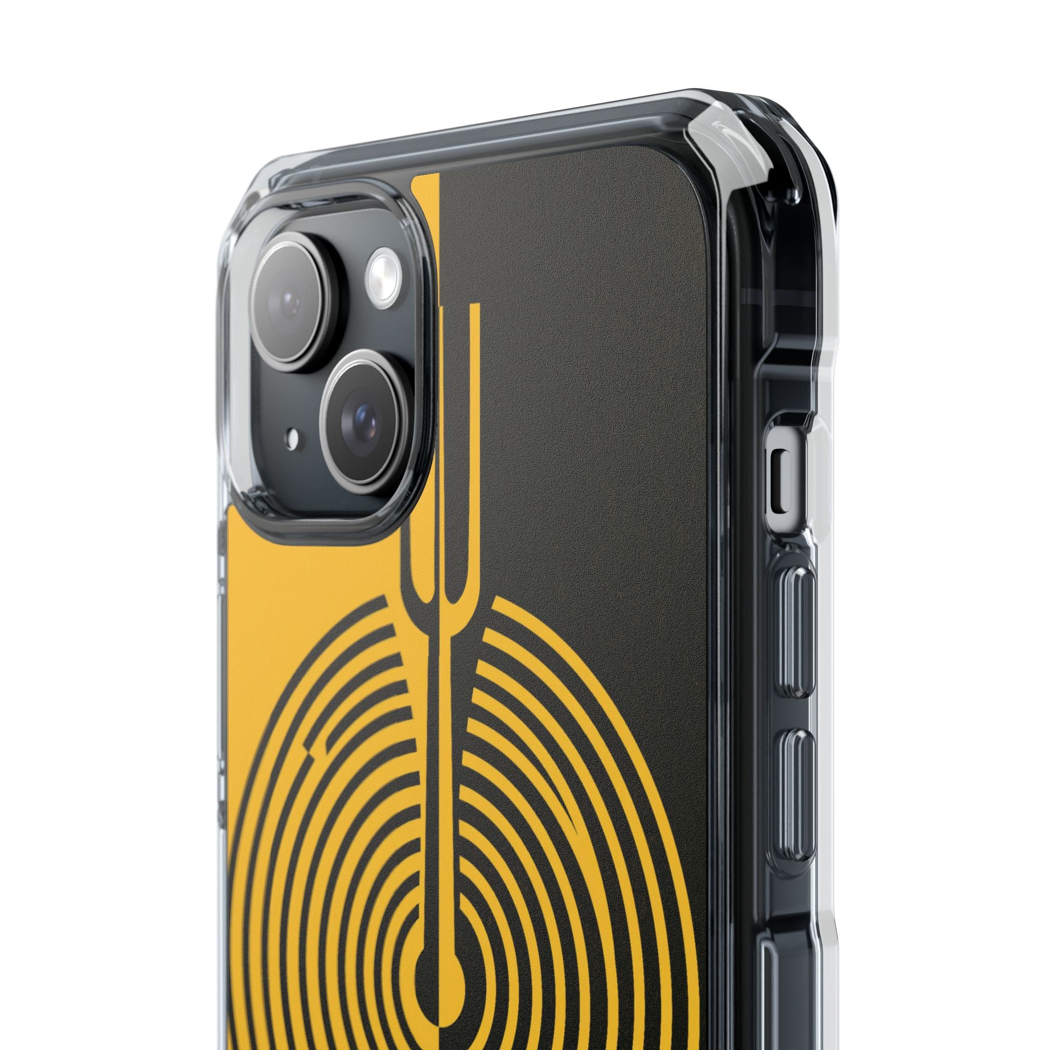 Yellow Impact MagSafe Phone Case for iPhone - Voltage Sector Pulse