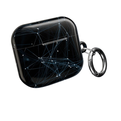 Digital Plexus Grid · Hard Case for AirPods & AirPods Pro · Black