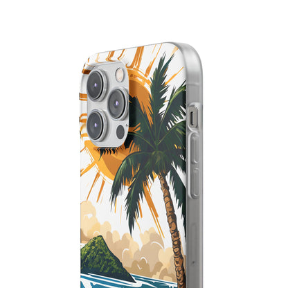 Sunny Palm Breeze iPhone 14 Pro Max Case - Soft