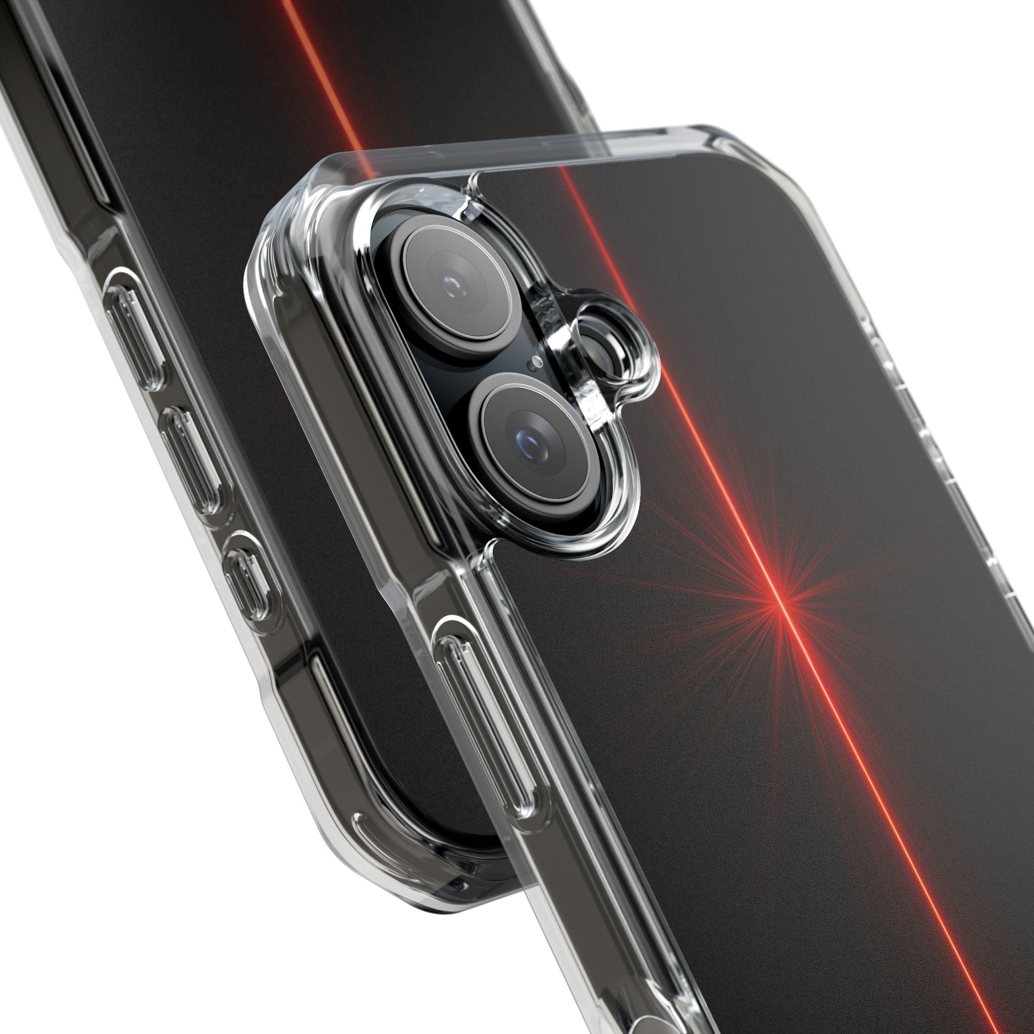 Red Impact MagSafe Phone Case for iPhone - Crimson Flare Vector