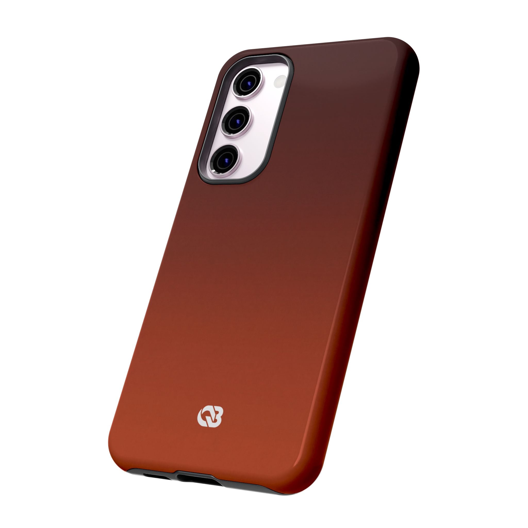 Orange Tough Phone Case for Samsung - Obsidian Ember Fade