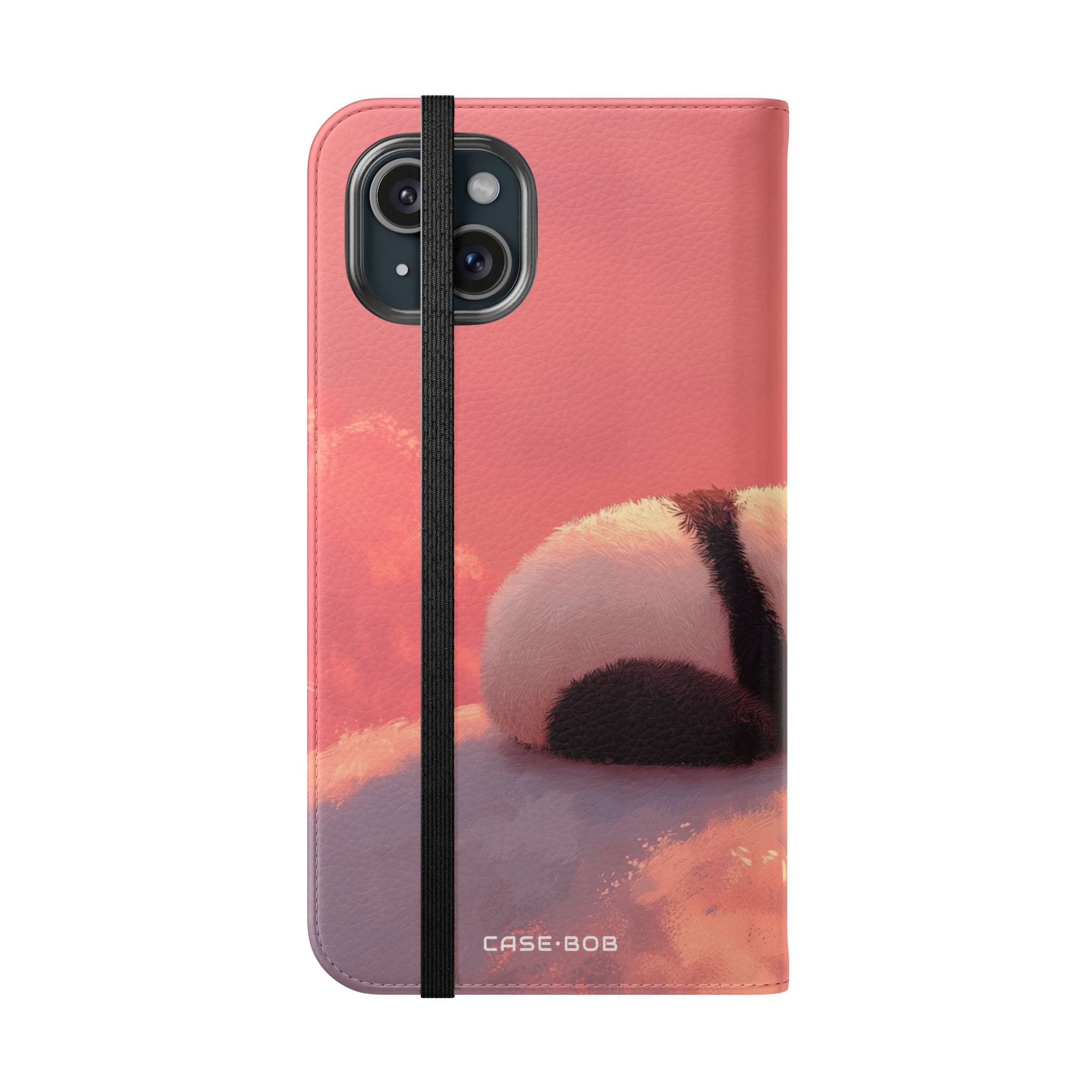 Panda Moonlight - iPhone 15 Plus Case - Portemonnee