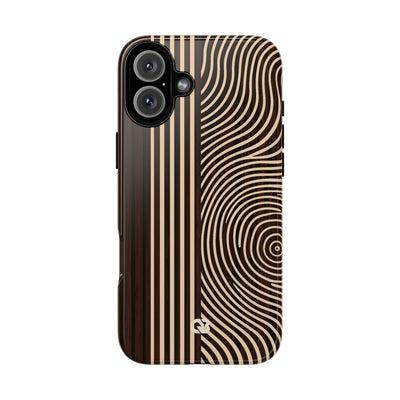 Timber Ring Contour · Tough Phone Case for iPhone · Brown