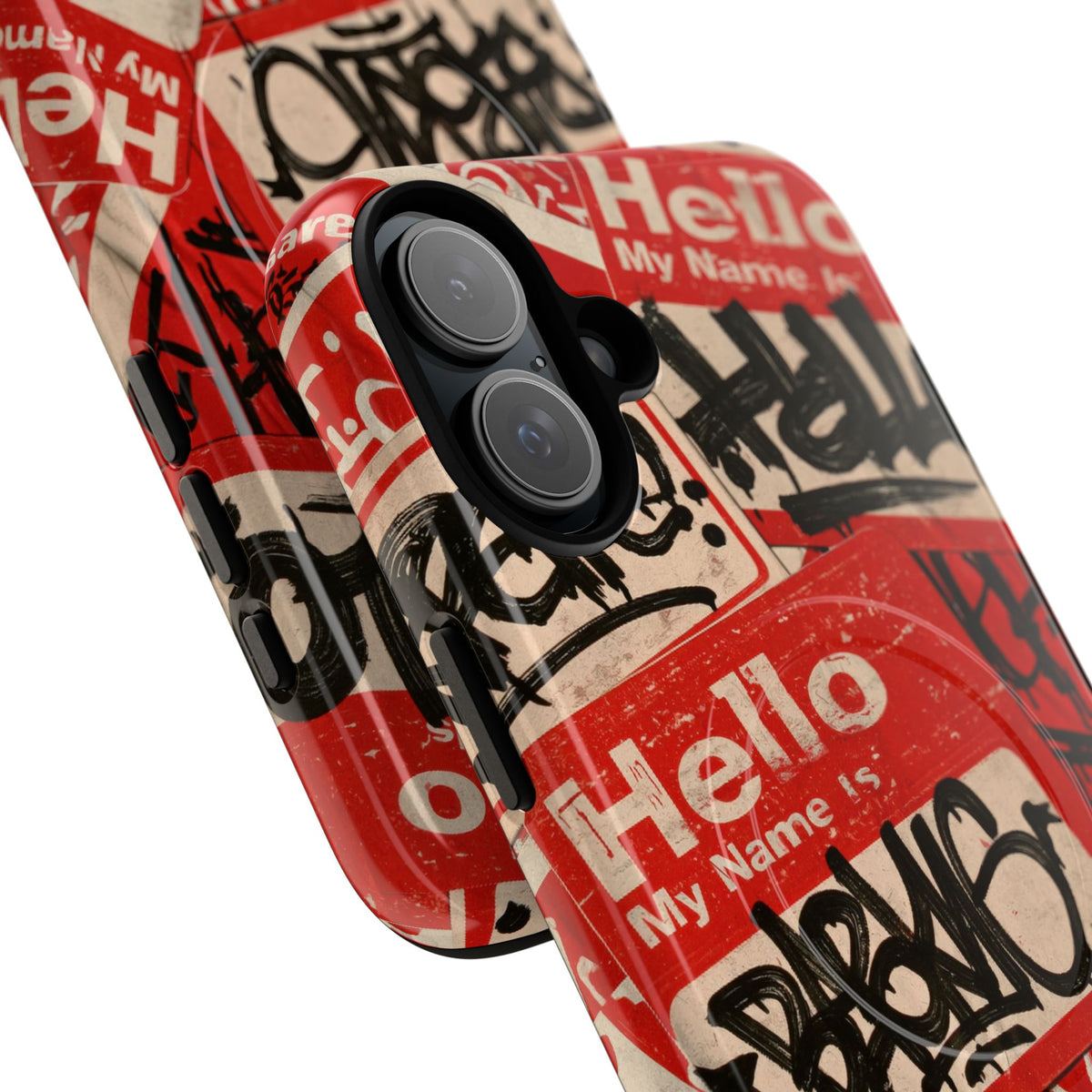 Slap Tag Collage · Tough 2.0 Magnetic Phone Case for iPhone · Red