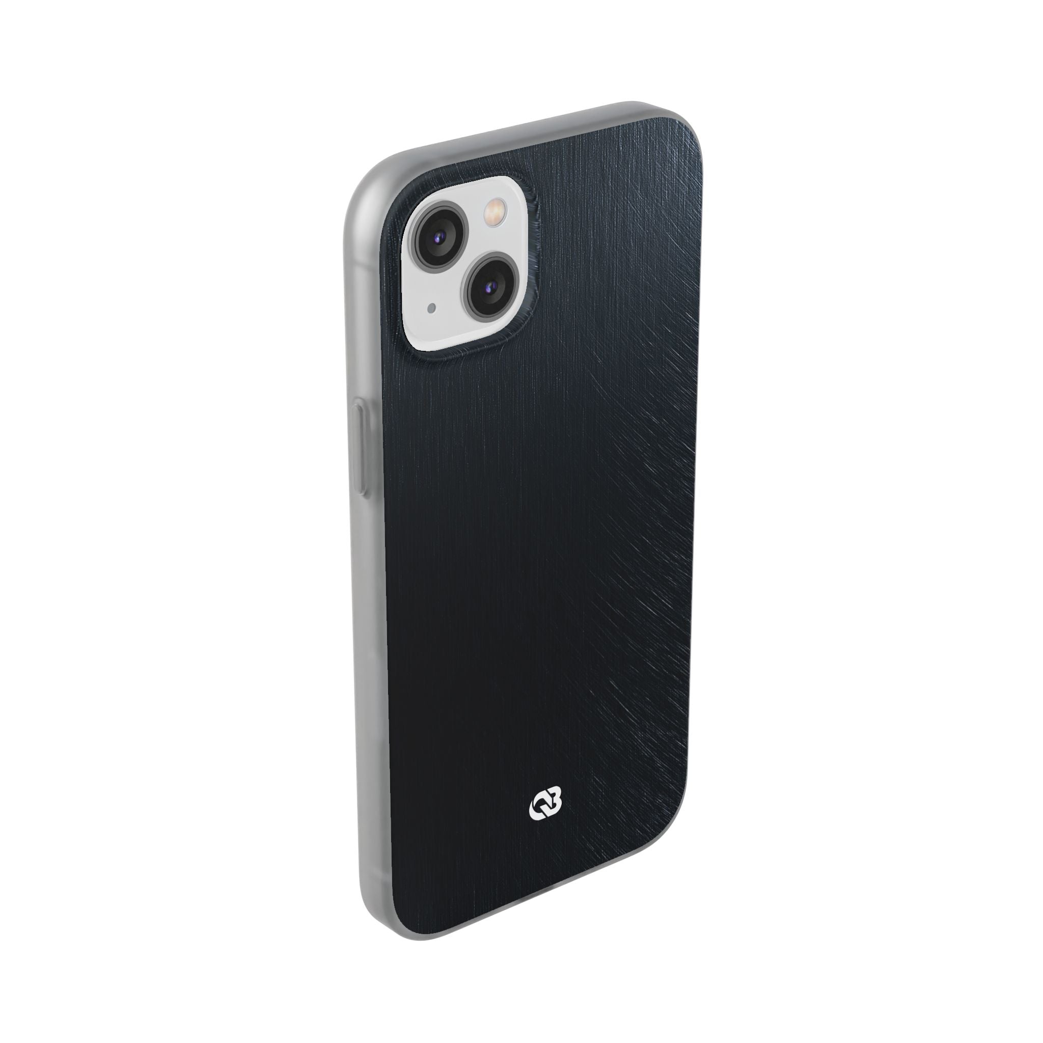 Black Lite Phone Case for iPhone - Midnight Brushed Grain