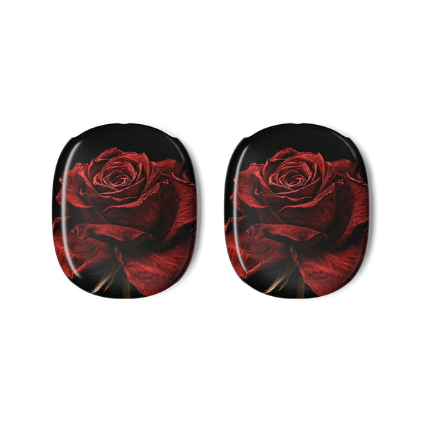 Crimson Noir Rose · Hard Case for AirPods Max · Black