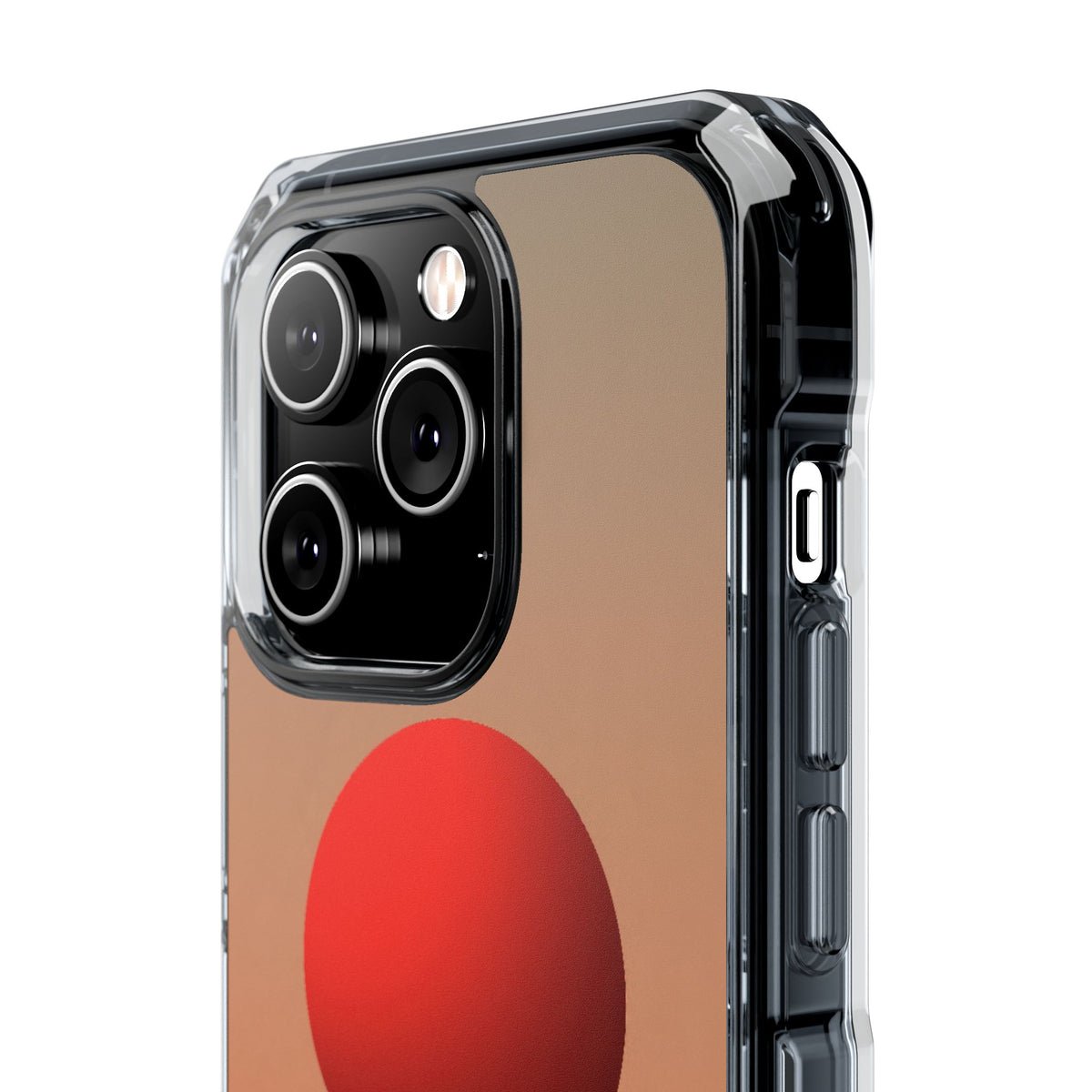 Crimson Sol Ridge · Clear Impact Magnetic Phone Case for iPhone · Red