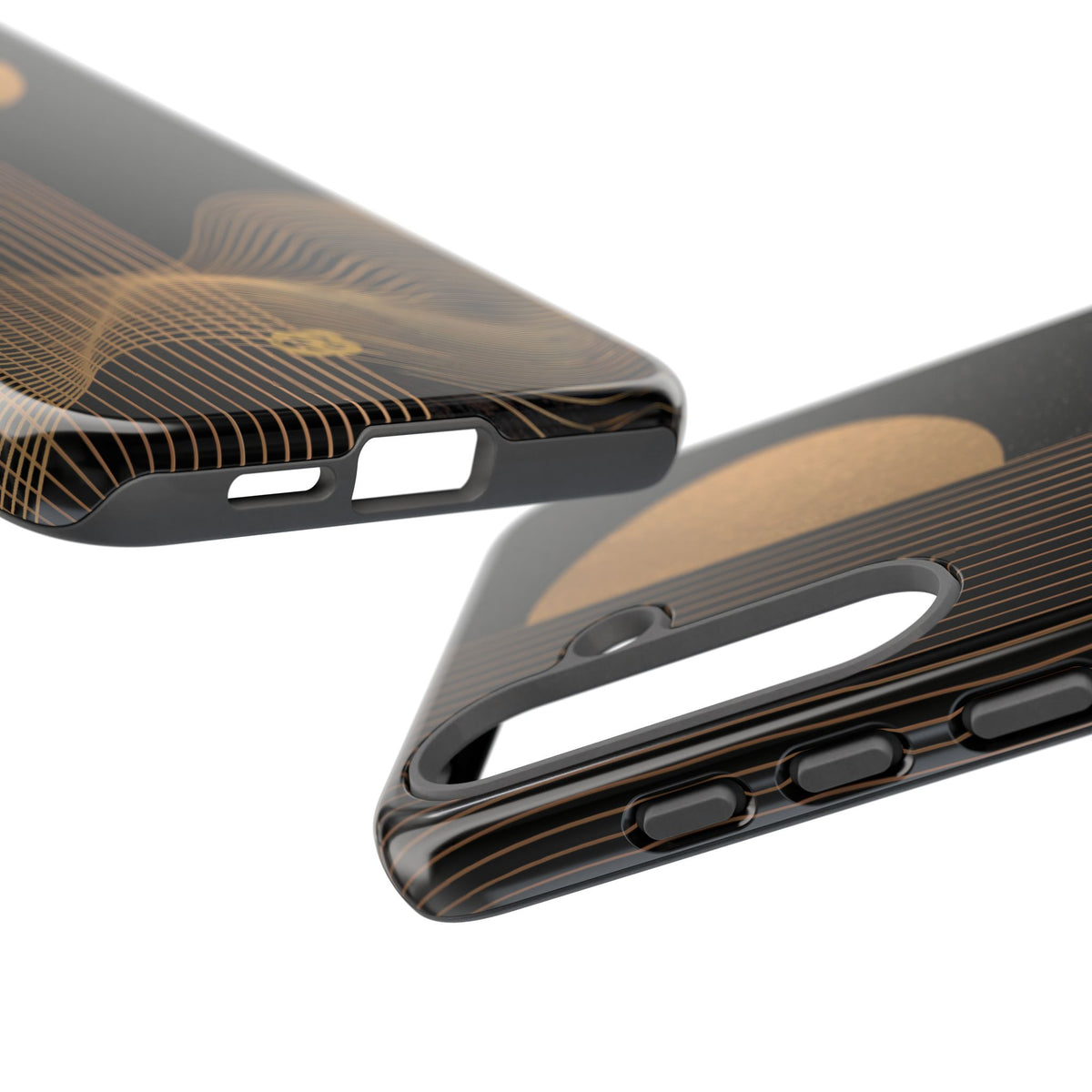 Lunar Topo Horizon · Tough Phone Case for Samsung · Black