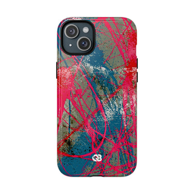 Neon Static Drip · Tough 2.0 Magnetic Phone Case for iPhone · Pink