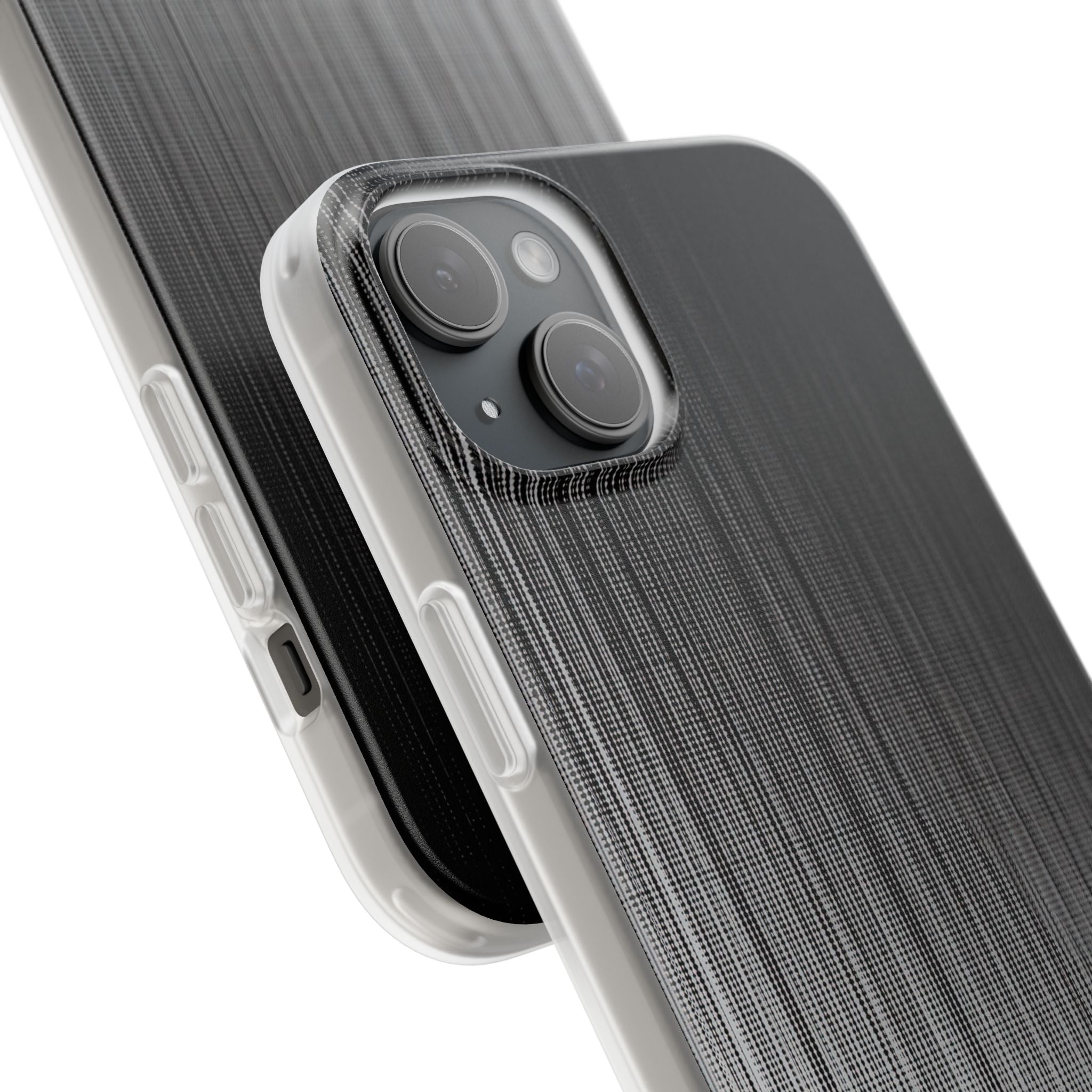 Grey Lite Phone Case for iPhone - Static Vertical Dither