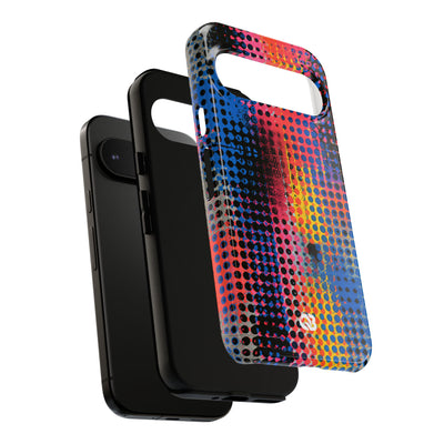 Chromatic Halftone Grid · Tough Phone Case for Pixel ·  Blue