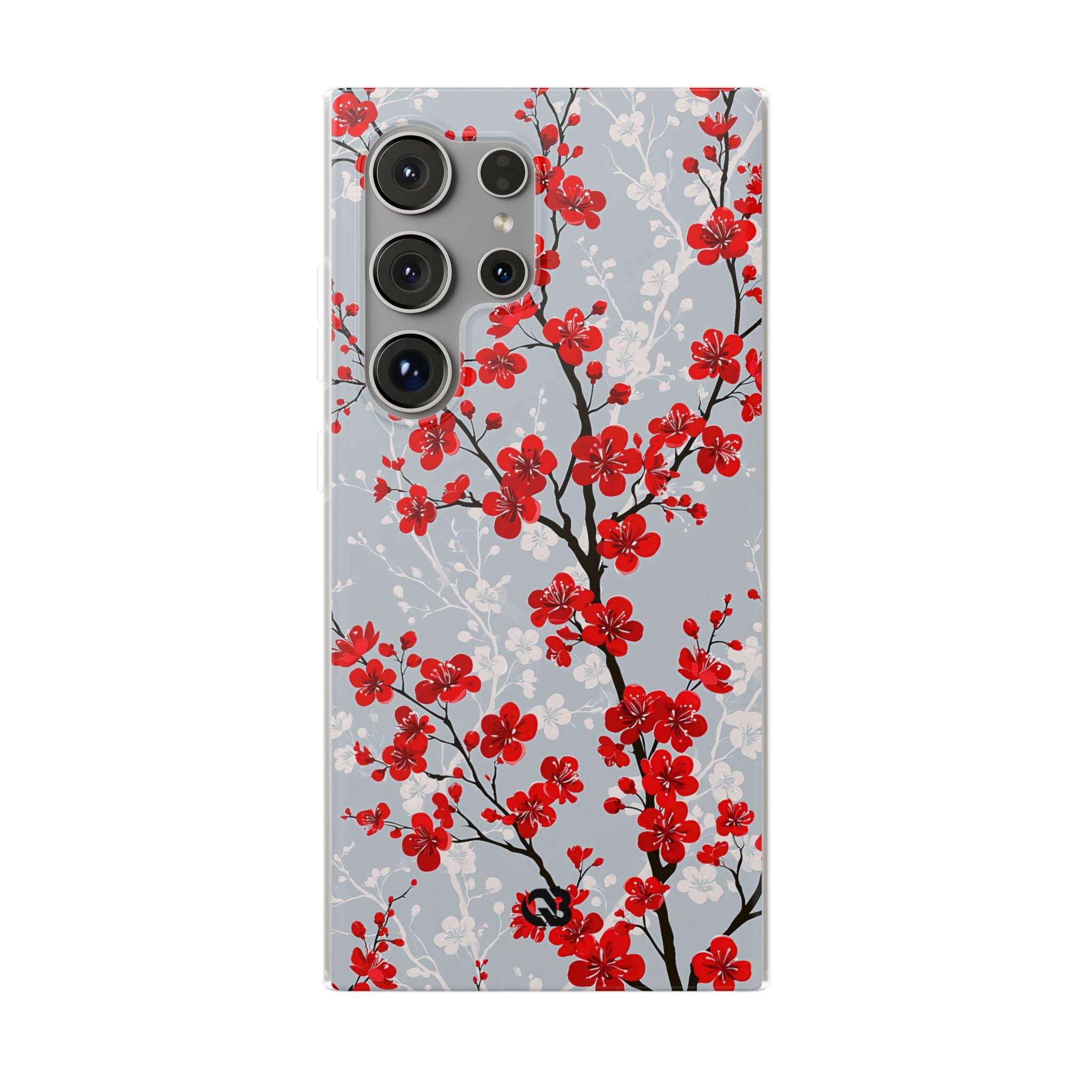 Grey Lite Phone Case for Samsung - Crimson Sakura Slate