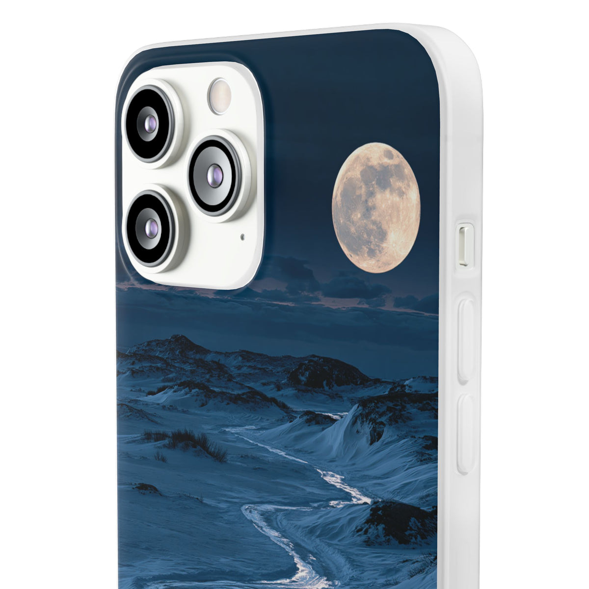 Arctic Moon Drift · Lite Phone Case for iPhone ·  Blue