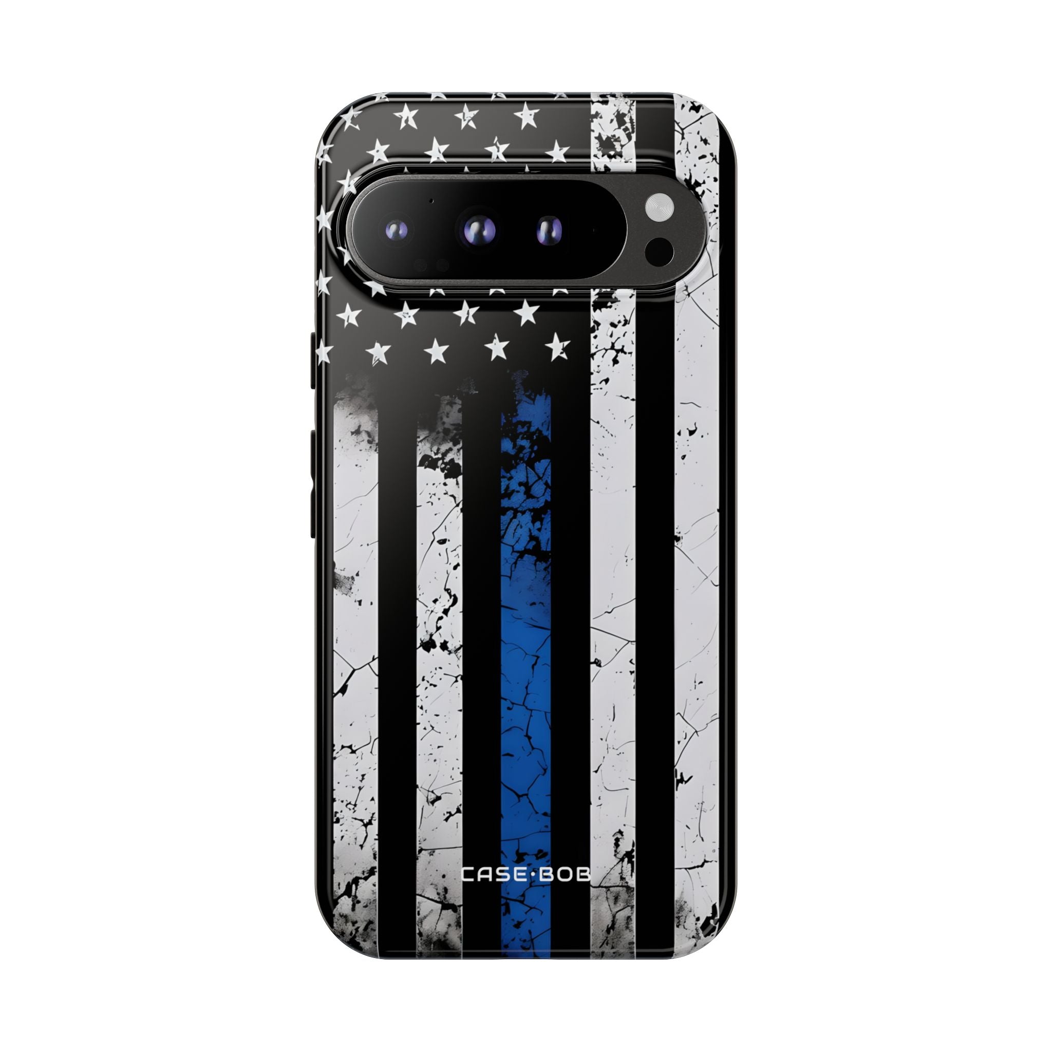 Blaue Streifenflagge Google Pixel 9 Pro XL Case - Tough
