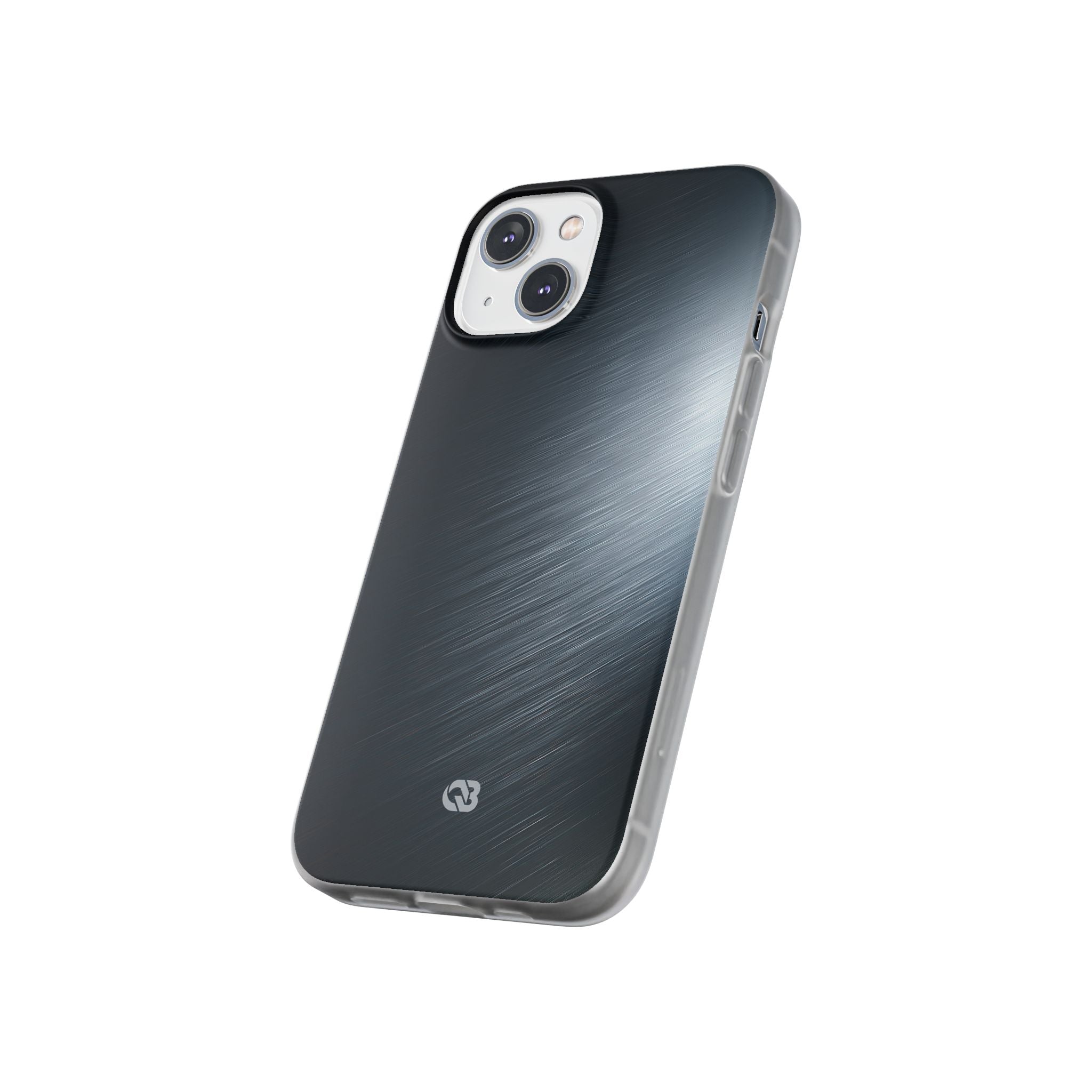 Grey Lite Phone Case for iPhone - Charcoal Brushed Steel