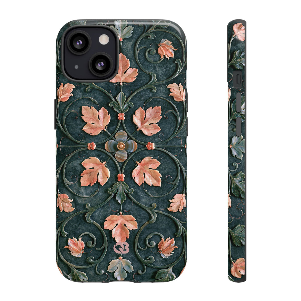 Florentine Rose Arabesque · Tough Phone Case for iPhone · Green