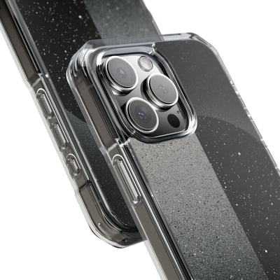 Black Impact MagSafe Phone Case for iPhone - Lunar Static Orbit