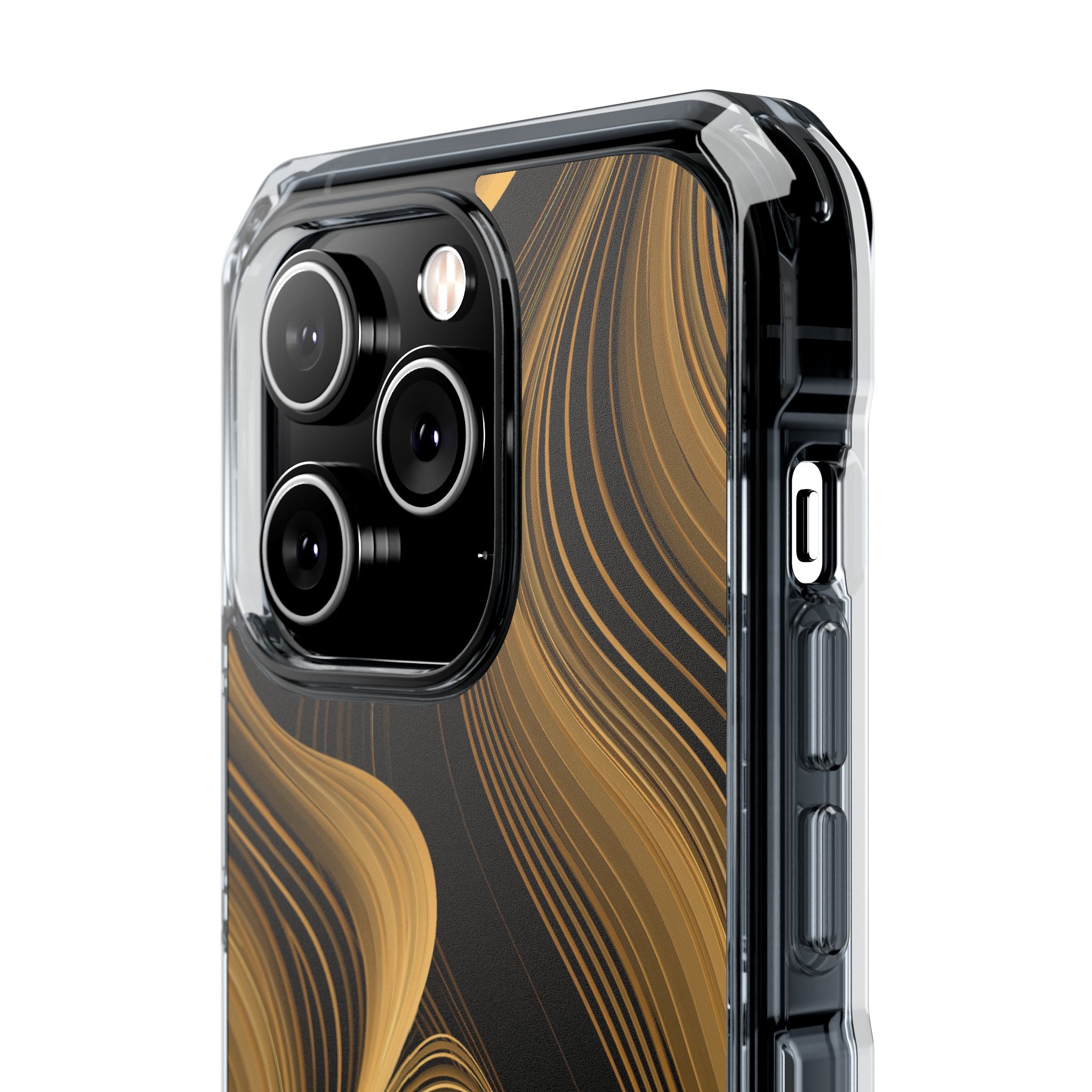 Gold Impact MagSafe Phone Case for iPhone - Molten Copper Strands